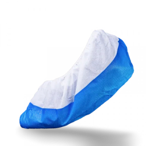 AMPRI-Hygiene, Einweg-PP-Vlies-�berschuhe, Einmal-Schuhe, MED COMFORT, 16,5 x 40 cm, durchgehende CPE-Sohle, blau, VE = 50 St�ck