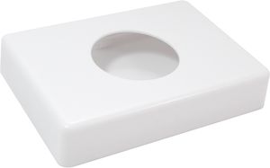 AMPRI-Hygiene, PE-Hygienebaghalterung, B138 x T98 x H26 mm, VE = 24 Stck, wei