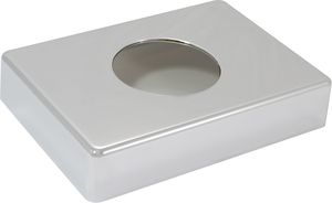 AMPRI-Hygiene, PE-Hygienebaghalterung, B138 x T98 x H26 mm, VE = 24 Stck, chromfarben