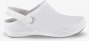 OXYPAS-White-Line, Damen- und Herren-Arbeits-Berufs-Clogs, ESD, Smooth, weiss