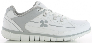 OXYPAS-White-Line, Herren-Arbeits-Berufs-Schuhe, Sneakers, Henny, weiss/grau