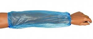 FITZNER-Hygiene, Einweg-Einmal-PE-�rmelschoner, 40x20 cm, blau, VE = Ktn. � 2000 Stk.