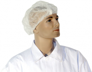 UNIVERSAL-Hygiene, GOFOOD Einweg-Einmal-Klipp-Hauben, PP-Vlies, wei, 52 cm, VE = 100 Stck