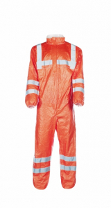 F-TYVEK-Hygiene, Einweg-Overall, Schutzanzug, Einmal-Schutzoverall, *TYVEK 500HV*, orange