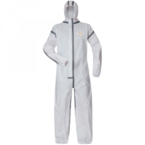F-TECTOR-Hygiene, Einweg-Overall, Schutzanzug, Einmal-Schutzoverall, *STEGLITZ*, wei�