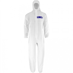 ASATEX-Hygiene, CoverTex Einweg-Overall, Schutzanzug, Einmal-Schutzoverall, C-1, weiss, VE = 50 Stk.