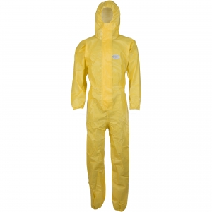 ASATEX-Hygiene, CoverChem200 Chemikalien-Einweg-Overall, Schutzanzug, Einmal-Schutzoverall, CC200, gelb, VE = 20 Stk.