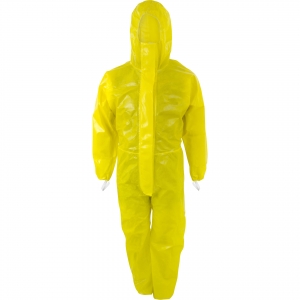 ASATEX-Hygiene, CoverChem Chemikalien-Einweg-Overall, Schutzanzug, Einmal-Schutzoverall, CC300, gelb, VE = 20 Stk.