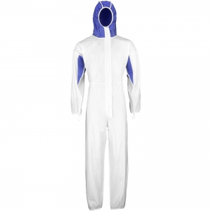 ASATEX-Hygiene, Einweg-Overall, Schutzanzug, Einmal-Schutzoverall, CoverStarAir CS650, weiss/blau, VE = 50 Stk.