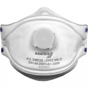 ASATEX-Hygiene, Feinstaubmaske FFP2 NR D FMP2S, weiss