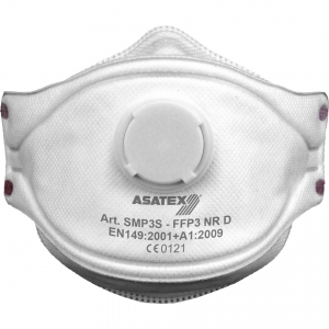 ASATEX-Hygiene, Feinstaubmaske FFP3 NR D FMP3S, weiss