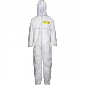 ASATEX-Hygiene, CoverBase Einweg-Overall, Schutzanzug, Einmal-Schutzoverall, SMS-1, weiss, VE = 50 Stk.
