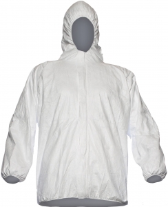 ASATEX-Hygiene, TYVEK 500 PP33 Einweg-Jacke TYJAK, weiss, VE = 50 Stk.