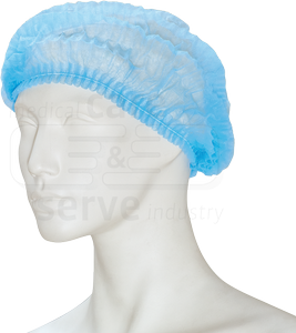 WIROS-care&serve-Hygiene, Einweg-Vlies-Hauben, Einmalhauben, Clip, grn, Pkg.  100 Stck, VE = 1000 Stck