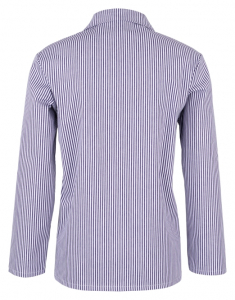 BEB-Jobwear, Herren-Food-HACCP-Fleischer-Arbeits-Berufs-Jacke wei�/marine 300 g/m�