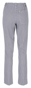 BEB-Jobwear, Damen-Kochhose, 230 g/m�, schwarz/wei�-pepita