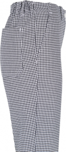 BEB-Jobwear, Damen-Kochhose, 230 g/m�, schwarz/wei�-pepita