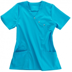 BEB-Jobwear, Damen-Schlupfkasack, Arbeits-Berufs-Kasack, azur