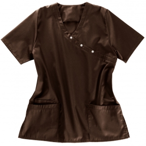 BEB-Jobwear, Damen-Schlupfkasack, Arbeits-Berufs-Kasack, 180 g/m, chocolate brown