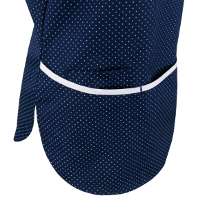 BEB-Jobwear, Damenkasack, Arbeits-Berufs-Kasack, Stretchgewebe, 195 g/m�, marine/wei� gepunktet