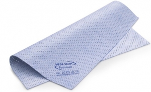 MEGA-CLEAN-Hygiene, Mikrofasertuch, Kunstledertuch, gelocht, das vegane MEGA Powertuch, blau