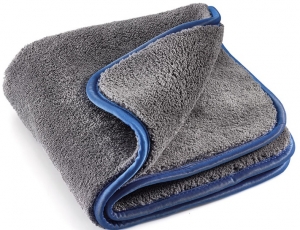 MEGA-CLEAN-Hygiene, Mikrofasertuch, MEGA Flausch Plus, grau/blau