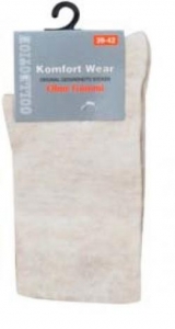 WOWERAT-Jobwear, Gesundheits-Socken, Baumwolle, Pkg.  3 Paar, naturmelange