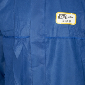 Pro-Safe-Hygiene, SMS-Einweg-Overall, Schutzanzug, Einmal-Schutzoverall, 3lagig, CE CAT III, Typ 5+6, blau, VE = 50 St�ck