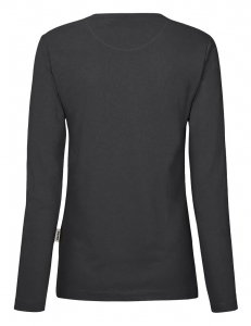 HAKRO-Damen-Longsleeve, Performance, karbongrau