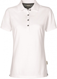 HAKRO-Jobwear, Damen-Poloshirt, Arbeitsshirt, Cotton-Tec, wei
