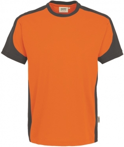 HAKRO-Jobwear, T-Shirt-Contrast, Arbeitsshirt, Performance, orange