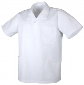 Teamdress-Jobwear-Service, Unisex Schlupfkasack, Arbeits-Berufs-Kasack, 1/4 Arm, wei