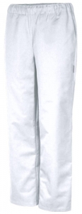 Teamdress-Jobwear-Service, Damen-Herren-Arbeits-Berufs-Hose, Unisex Schlupfhose, Tencel, kurze L�nge, wei�