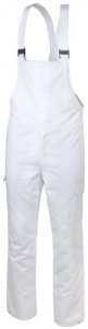 TEAMDRESS-Jobwear, Food-HACCP-Thermo-Latzhose, Arbeits-Berufs-Hose, weiss