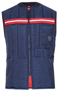 HB-Klteschutz, Tempex-Kommissionierer-Weste, 415 g/m, navy/rot