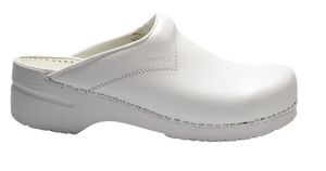 SANITA-Withe-Line, Arbeits-Sicherheits-Clogs, San Flex, offen, O1, wei