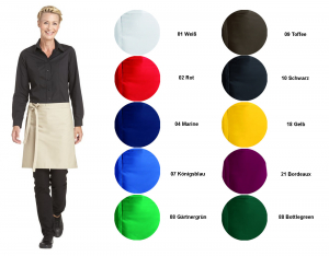 LEIBER-Jobwear, Vorbinder, Gastro-Arbeits-Berufs-Schrze, ca. 215g/m, gelb